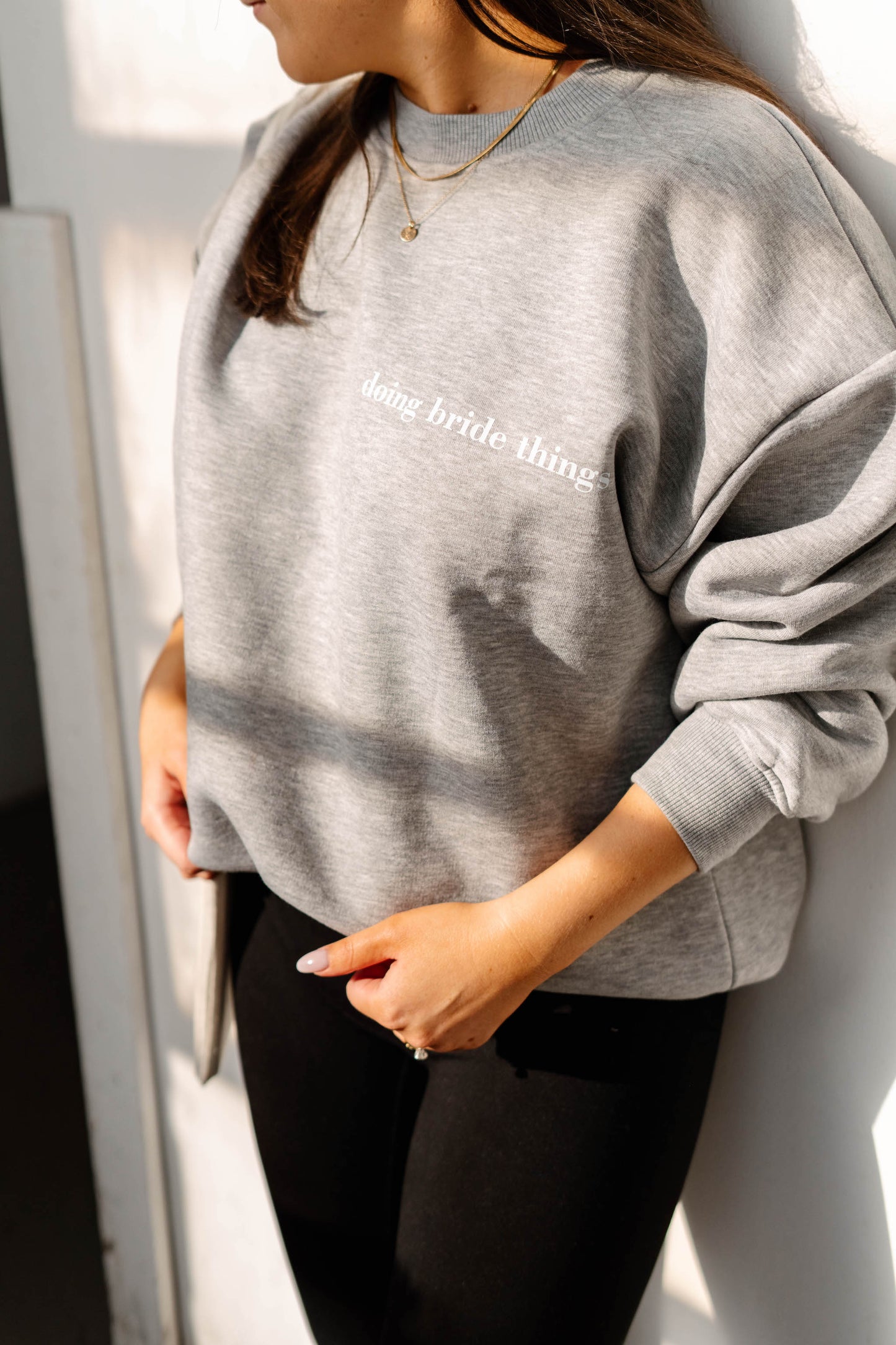 Cozy Grey Crewneck Sweater